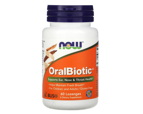 Now Foods OralBiotic 60 таблеток для рассасывания