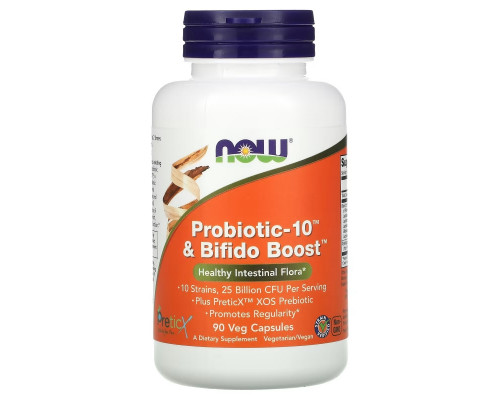 Now Foods, Probiotic-10 & Bifido Boost, 90 Veg Capsules Now Foods, Probiotic-10 & Bifido Boost, 90 Veg Capsules