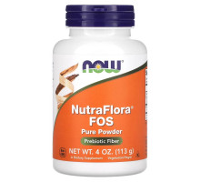 Now Foods Nutra Flora FOS (фруктоолигосахариды) 100% чистый порошок 4 унции (113 г)