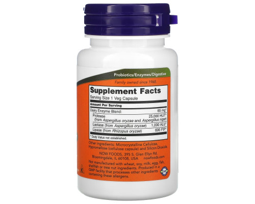 Now Foods Комплекс для расщепления молочных продуктов 90 вегетарианских капсул Now Foods Комплекс для расщепления молочных продуктов 90 вегетарианских капсул