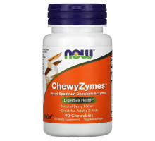 Now Foods ChewyZymes натуральный ягодный вкус 90 жевательных таблеток
