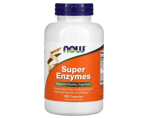 Now Foods, Суперферменты, 180 капсул Now Foods, Суперферменты, 180 капсул