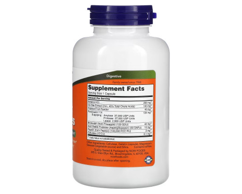 Now Foods, Суперферменты, 180 капсул Now Foods, Суперферменты, 180 капсул