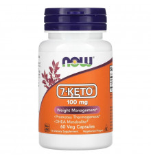 Now Foods, 7-KETO, 100 мг, 60 растительных капсул