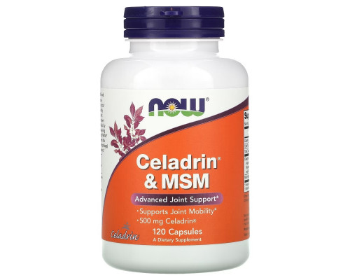Now Foods Celadrin & MSM 500 мг 120 капсул Now Foods Celadrin & MSM 500 мг 120 капсул
