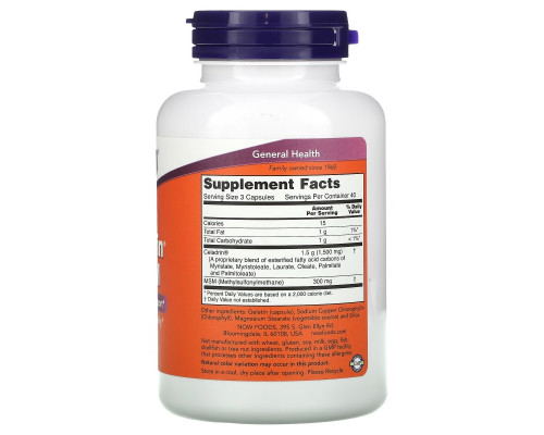 Now Foods Celadrin & MSM 500 мг 120 капсул Now Foods Celadrin & MSM 500 мг 120 капсул