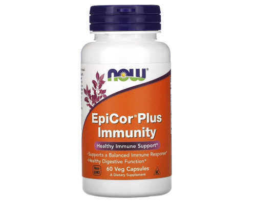 Now Foods, EpiCor Plus Immunity, 60 веганских капсул Now Foods, EpiCor Plus Immunity, 60 веганских капсул