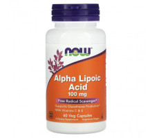 Антиоксиданты Alpha Lipoic Acid, 100 mg, 60 Veg Capsules