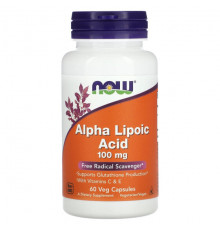 Антиоксиданты Alpha Lipoic Acid, 100 mg, 60 Veg Capsules