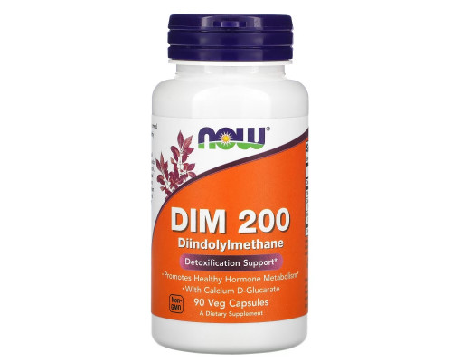 Now Foods, ДИМ 200, 90 вегетарианских капсул Now Foods, ДИМ 200, 90 вегетарианских капсул