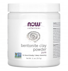NOW Foods, Solutions, Bentonite Clay Powder, Pure, 11 oz (312 g)