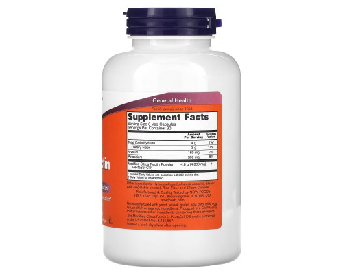 Now Foods Модифицированный цитрусовый пектин 800 мг 180 вегетарианских капсул Now Foods Модифицированный цитрусовый пектин 800 мг 180 вегетарианских капсул