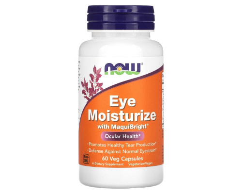 NOW Foods, Eye Moisturizer with MaquiBright, 60 Veg Capsules NOW Foods, Eye Moisturizer with MaquiBright, 60 Veg Capsules