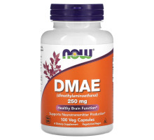 Now Foods DMAE 250 мг 100 капсул на растительной основе ( Диметиламиноэтанол )