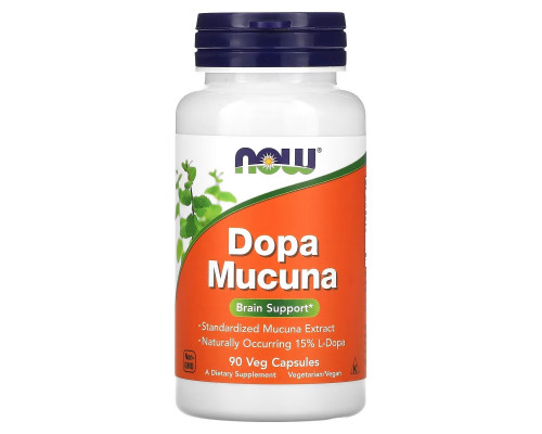 Now Foods Dopa Mucuna 90 вегетарианских капсул
