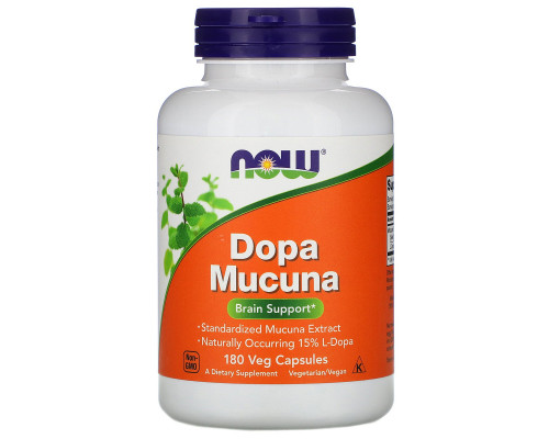 Now Foods, Dopa Mucuna, 180 Veg Capsules Now Foods, Dopa Mucuna, 180 Veg Capsules