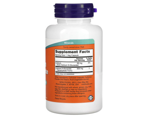 Now Foods, Calcium D-Glucarate, 500 mg, 90 Veggie Caps Now Foods, Calcium D-Glucarate, 500 mg, 90 Veggie Caps