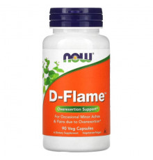 Растительные экстракты и настойки NOW Foods, D-Flame, 90 растительных капсул