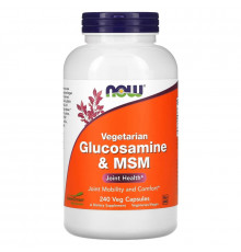 Now Foods Аминоглюкоза и MSM вегетарианский 240 капсул
