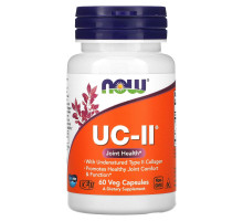 Now Foods UC-II Неденатурированный коллаген типа II 60 растительных капсул