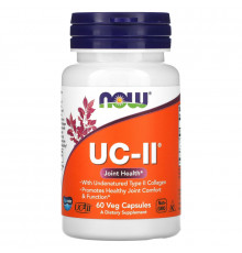 Now Foods UC-II Неденатурированный коллаген типа II 60 растительных капсул