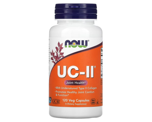 Now Foods UC-II Здоровье суставов неденатурированный тип коллагена II 120 вегетарианских капсул Now Foods UC-II Здоровье суставов неденатурированный тип коллагена II 120 вегетарианских капсул
