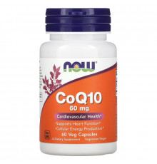 NOW Foods, CoQ10, 60 mg, 60 Veg Capsules
