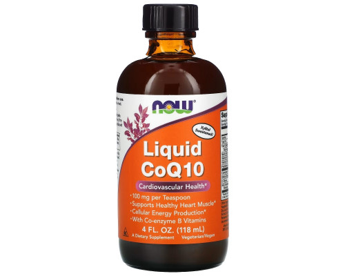 Now Foods, Жидкий CoQ10, 4 жидкие унции (118 мл) Now Foods, Жидкий CoQ10, 4 жидкие унции (118 мл)