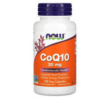 Now Foods, CoQ10, 30 мг, 120 вегетарианских капсул