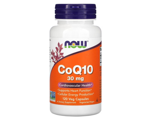 Now Foods, CoQ10, 30 мг, 120 вегетарианских капсул Now Foods, CoQ10, 30 мг, 120 вегетарианских капсул