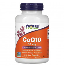 Now Foods, CoQ10, 30 мг, 240 растительных капсул
