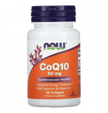 NOW Foods, Коэнзим Q10, 50 мг, 50 капсул