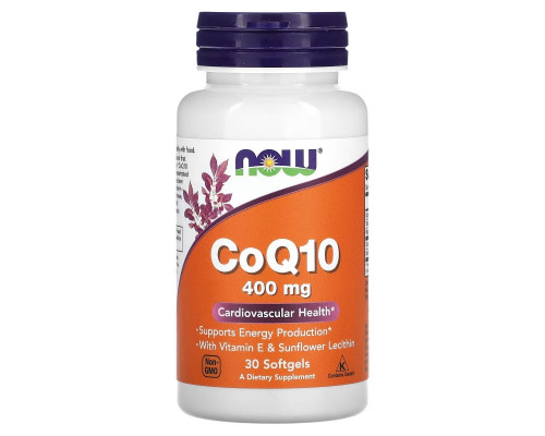 NOW Foods, CoQ10 , 400 mg , 30 Softgels NOW Foods, CoQ10 , 400 mg , 30 Softgels