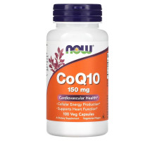 Now Foods, Коэнзим Q10, 150 мг, 100 капсул