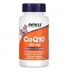 Now Foods, Коэнзим Q10, 150 мг, 100 капсул