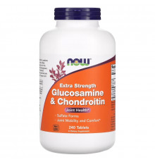 Now Foods Глюкозамин и хондроитин Extra Strength 240 таблеток