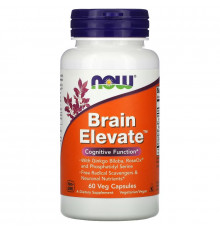 Now Foods, Brain Elevate, 60 растительных капсул