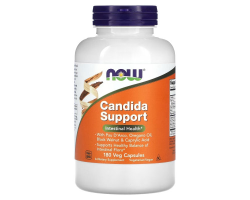 Now Foods Средство от кандидоза Здоровье кишечника 180 вегетарианских капсул Now Foods Средство от кандидоза Здоровье кишечника 180 вегетарианских капсул