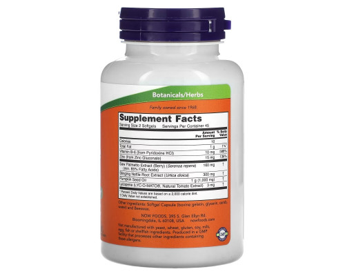 Now Foods Поддержка простаты 90 желатиновых капсул Now Foods Поддержка простаты 90 желатиновых капсул