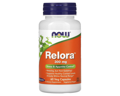 Now Foods, Relora, 300 мг, 60 растительных капсул