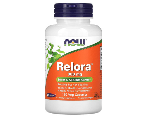 Now Foods, Relora, 300 мг, 120 растительных капсул Now Foods, Relora, 300 мг, 120 растительных капсул