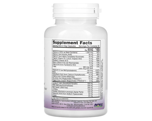 Now Foods Solutions Здоровье волос и кожи 90 капсул