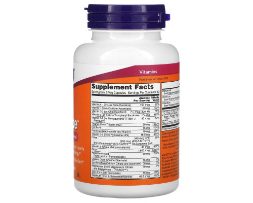 Now Foods "Настоящий баланс" Высокоэффективные мультивитамины 120 капсул Now Foods "Настоящий баланс" Высокоэффективные мультивитамины 120 капсул