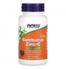 Now Foods, Sambucus Zinc-C, 60 Lozenges