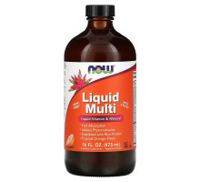 Now Foods Liquid Multi с ароматом тропического  апельсина 16 жидких унций (473 мл)
