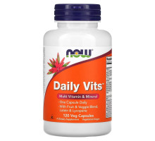 NOW Foods, Daily Vits, мультивитамины и микроэлементы, 120 вегетарианских капсул