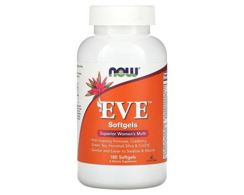 Now Foods EVE Superior мягкие гелевые капсулы для женского здоровья 180 капсул Now Foods EVE Superior мягкие гелевые капсулы для женского здоровья 180 капсул