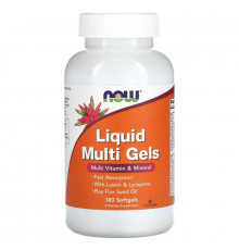 Now Foods Жидкие мультивитамины в капсулах 180 желатиновых капсул
