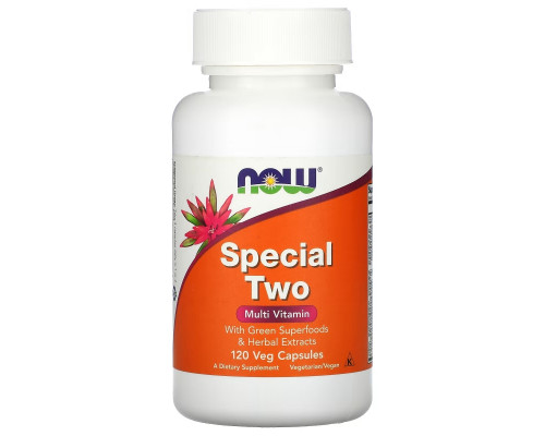 Now Foods Special Two мультивитаминный комплекс двойной силы 120 вегетарианскийх капсул
