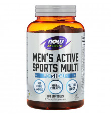 Now Foods Sports Men's Extreme Sports Multi (Мужские Экстремальные виды спорта мультивитамины) 180 мягких капсул